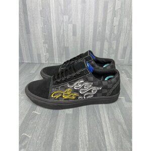 Vans Comfycush Old Skool Sneakers Size 6 Black Flames